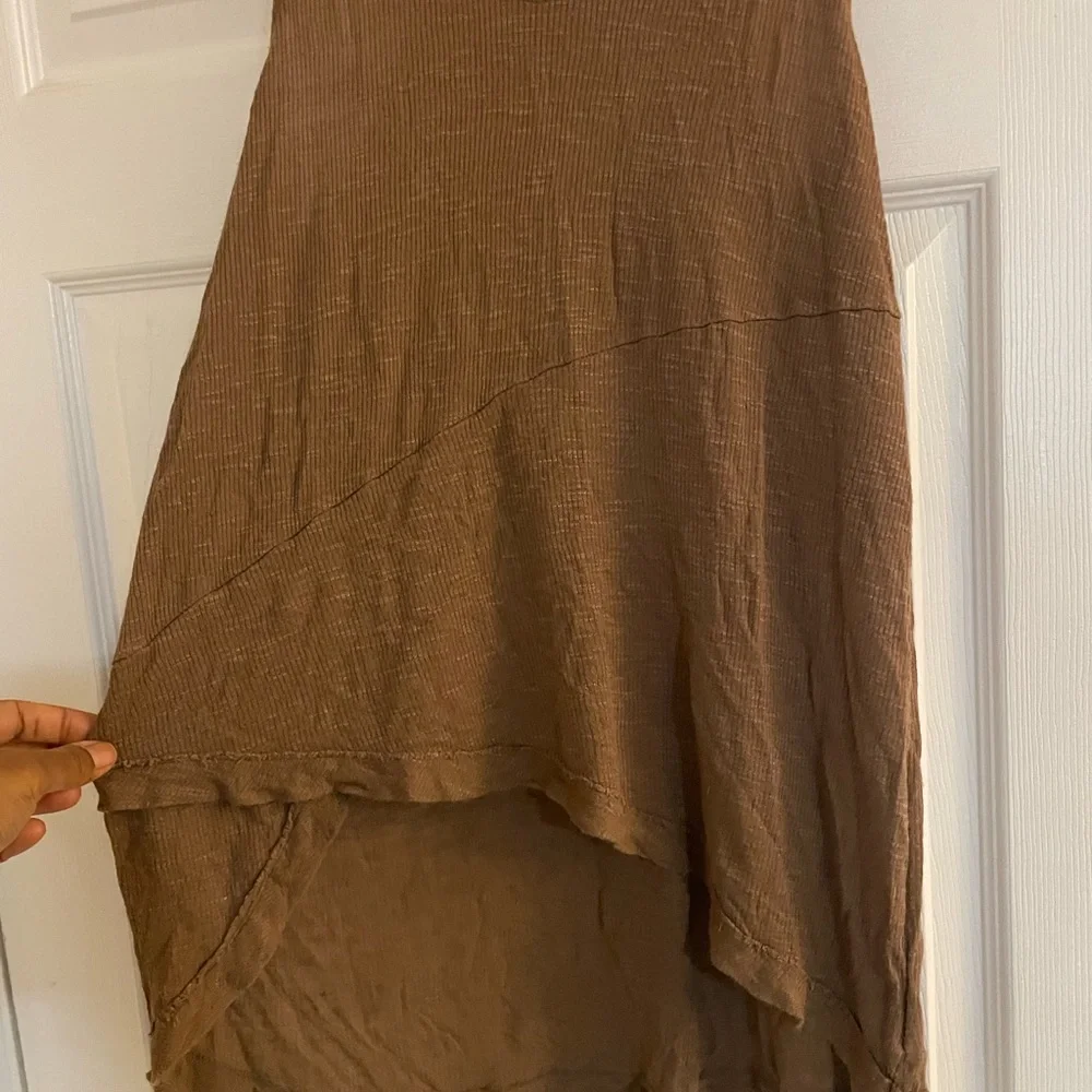 We the Free Brown Sleeveless Women's high low Top medium - Picture 2 of 7